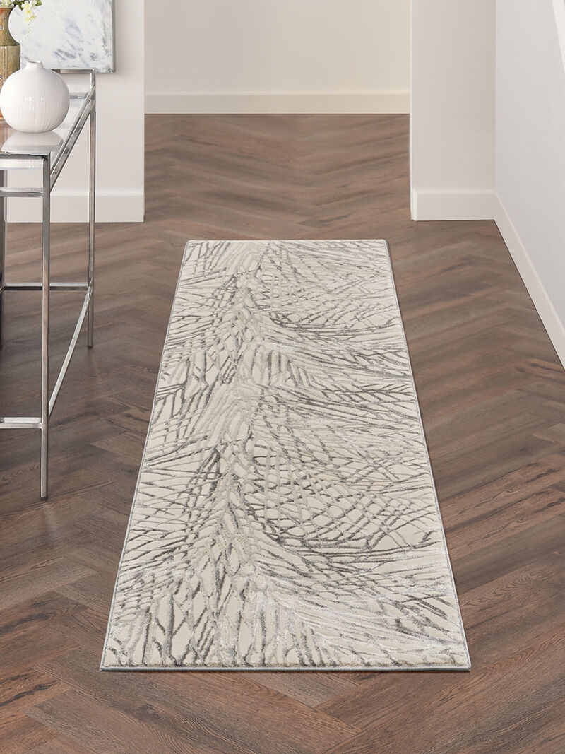 Rustic Textures RUS17 Ivory/Gray 2'2" x 7'6" Rug image number 6