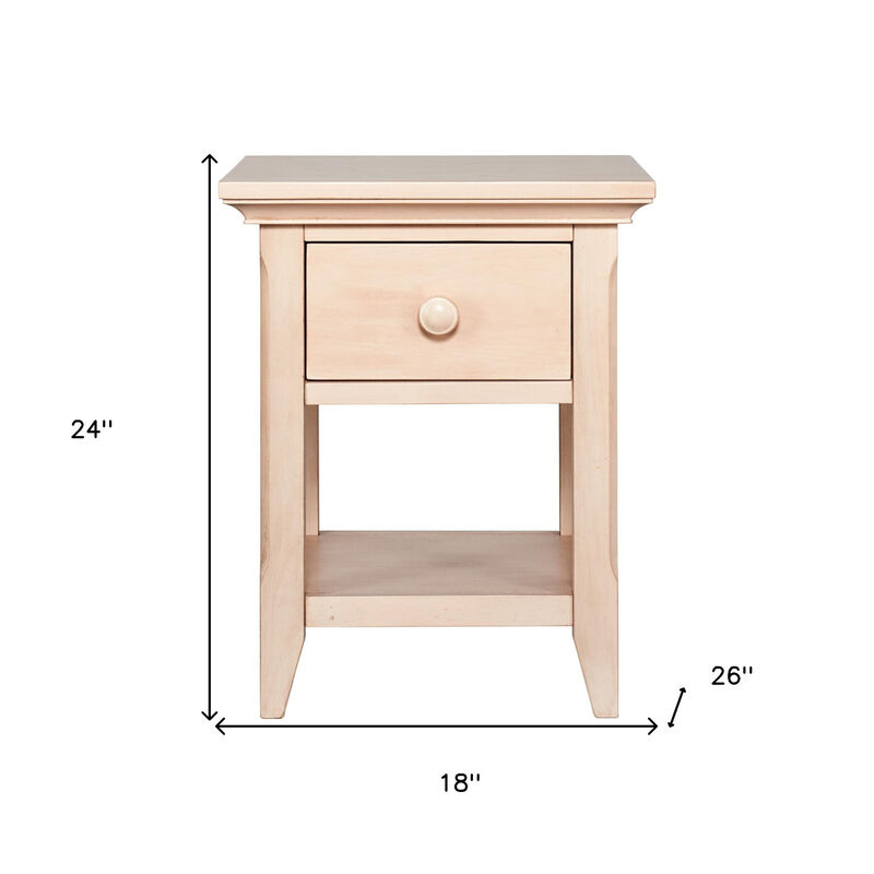 One Drawer Bedside Table – Space-Saving Nightstand