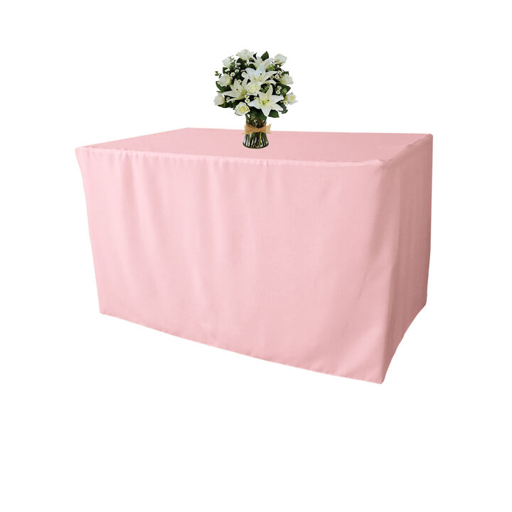 Polyester Poplin Stretch Fitted Table Cover 48 x 30 Inch for Parties & Events