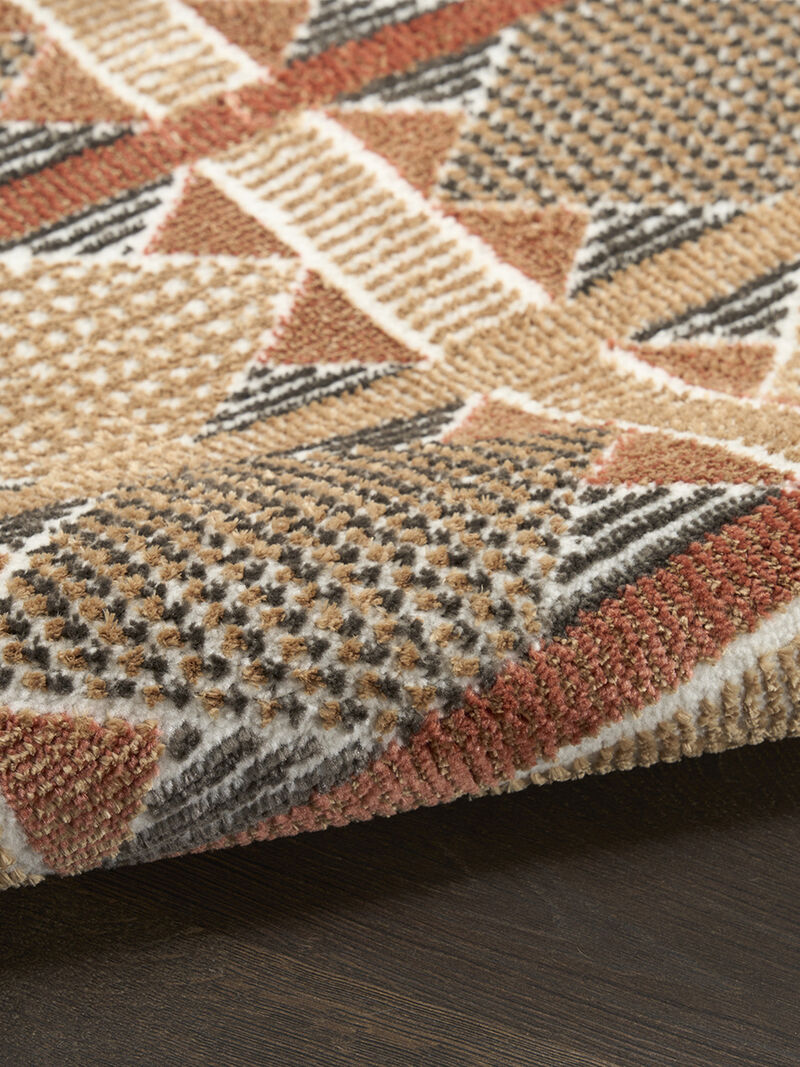 Nordic NRC06 Rust/Multicolor 5' x 7' Rug