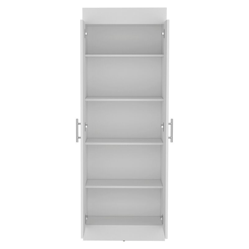 DEPOT E-SHOP Teller Pantry Cabinet with 5 Shelves, Black image number 3
