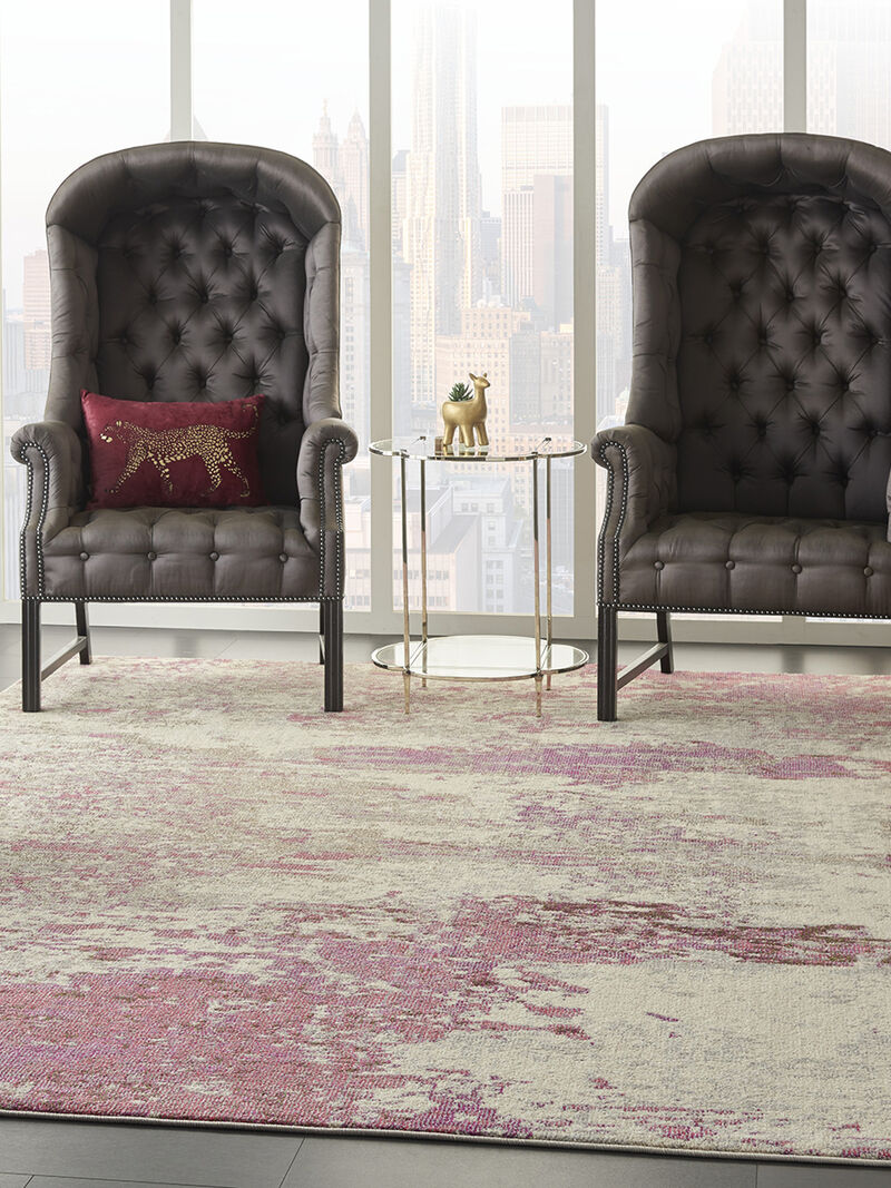 Celestial CES02 Ivory/Pink 9' x 12' Rug