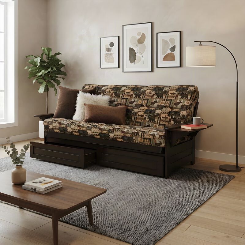 Phoenix Frame-Espresso Finish-Peter's Cabin Mattress-Storage Drawers image number 5