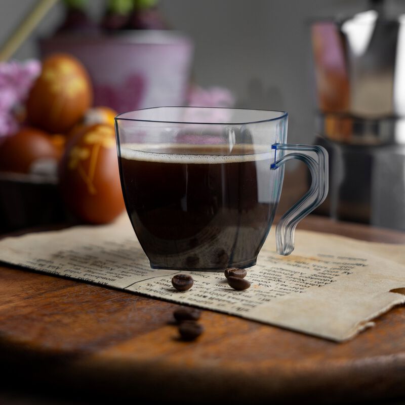 2 oz. Clear Square Plastic Mini Coffee Tea Cups (240 Cups) image number 8
