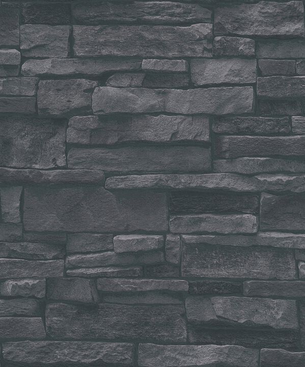 The Bricks And More Sandstone Splendour Motif Black Wallpaper BB51133