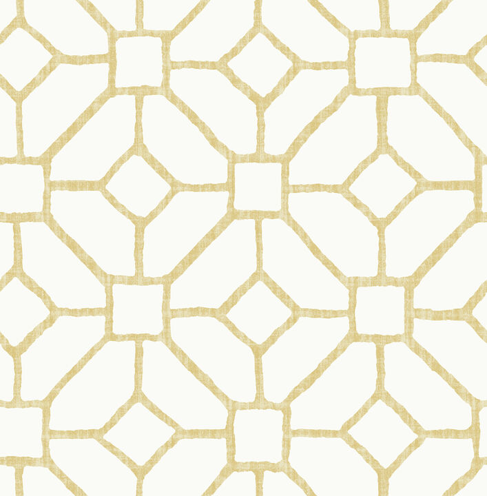 Addis Gold Trellis Wallpaper (Set of 2)