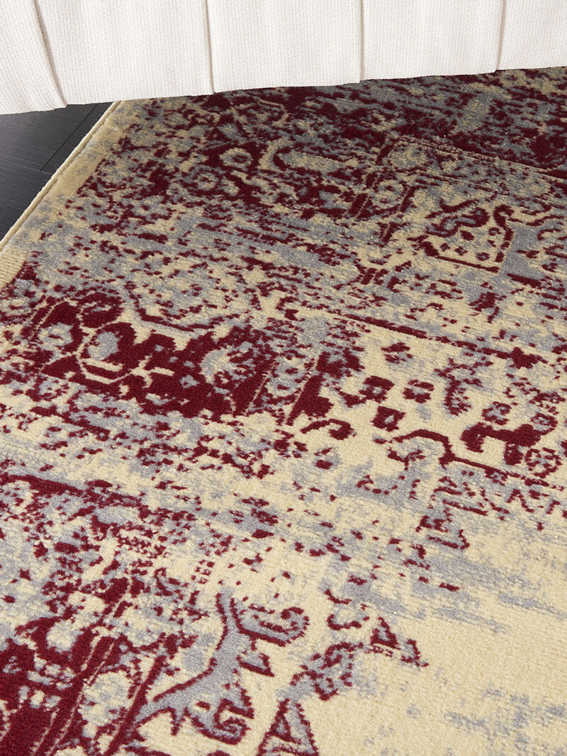 Grafix GRF14 Cream/Red 7' x 10' Rug