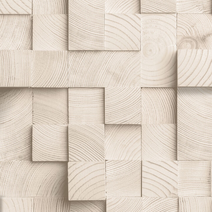 Wood Blocks Wallpaper