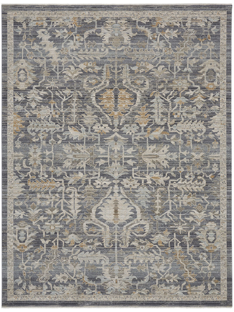 Lynx LNX02 Navy/Multicolor 7&rsquo;10&rdquo; x Round Rug