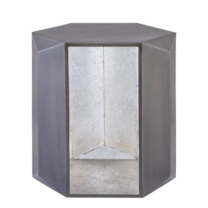 Marovenne Gold Hexagon End Table