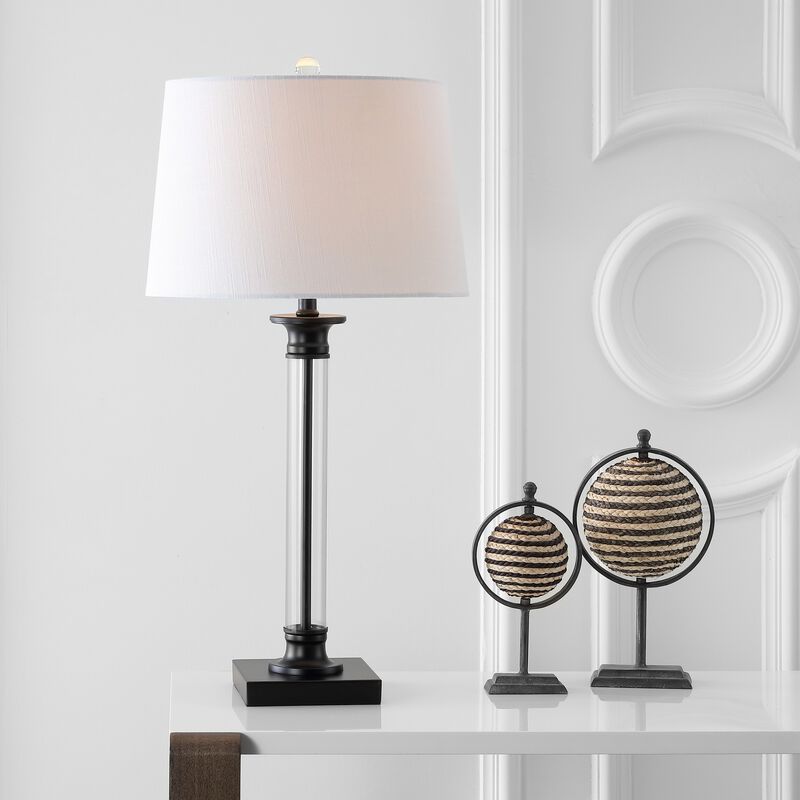 Mason Glass and Metal LED Table Lamp