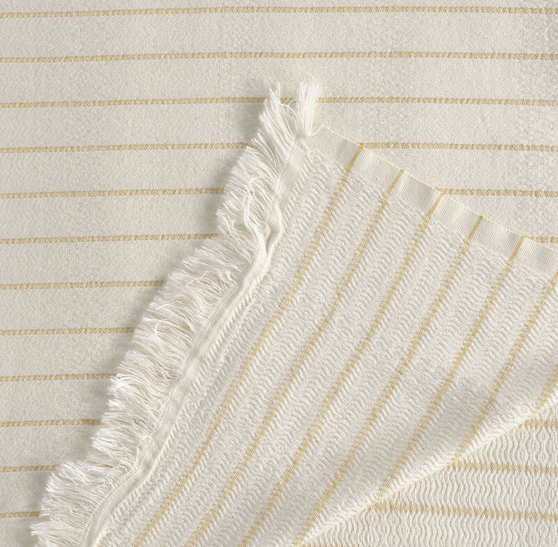 Textile Gocek Striped Cotton Full Coverlet