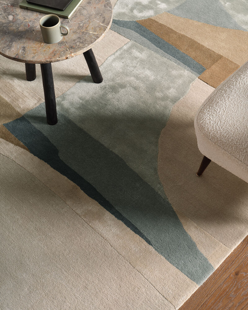 Layered Form Navaeh Silver Cloud 9'X12' Rug image number 6
