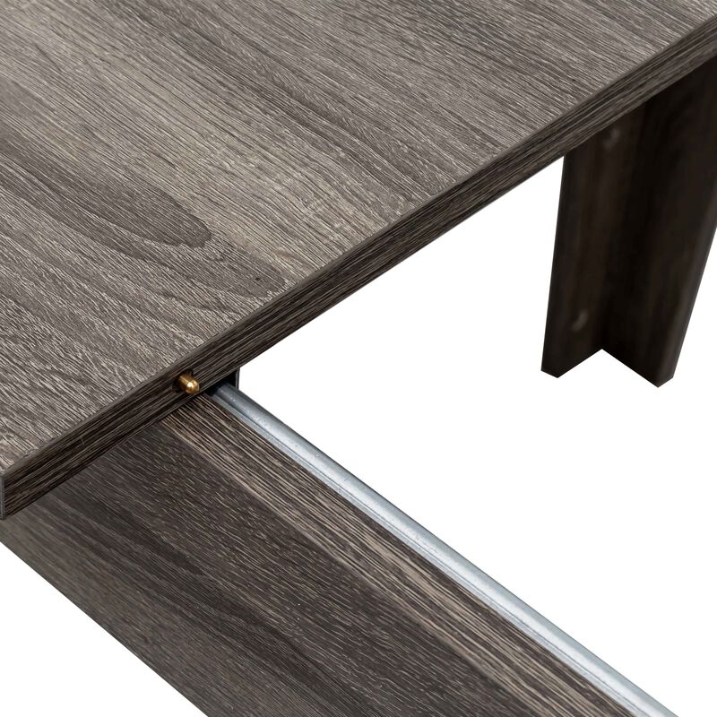 Clihome Dining Table,106.3 In Large Extendable Kitchen Table