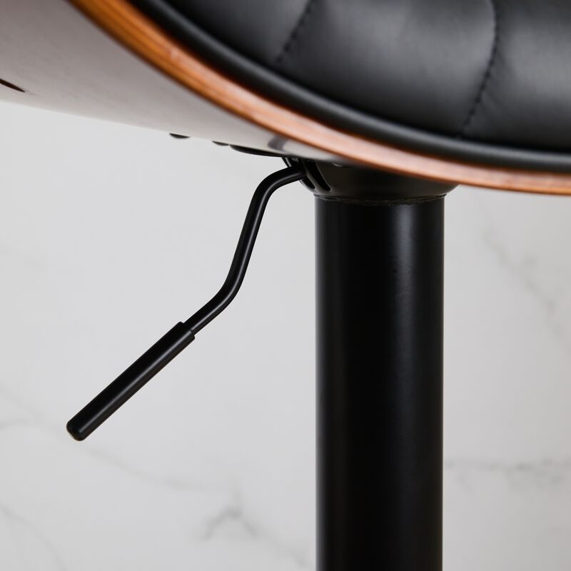 Mid-Century Adjustable Swivel Bar Stools, Set of 2 image number 7