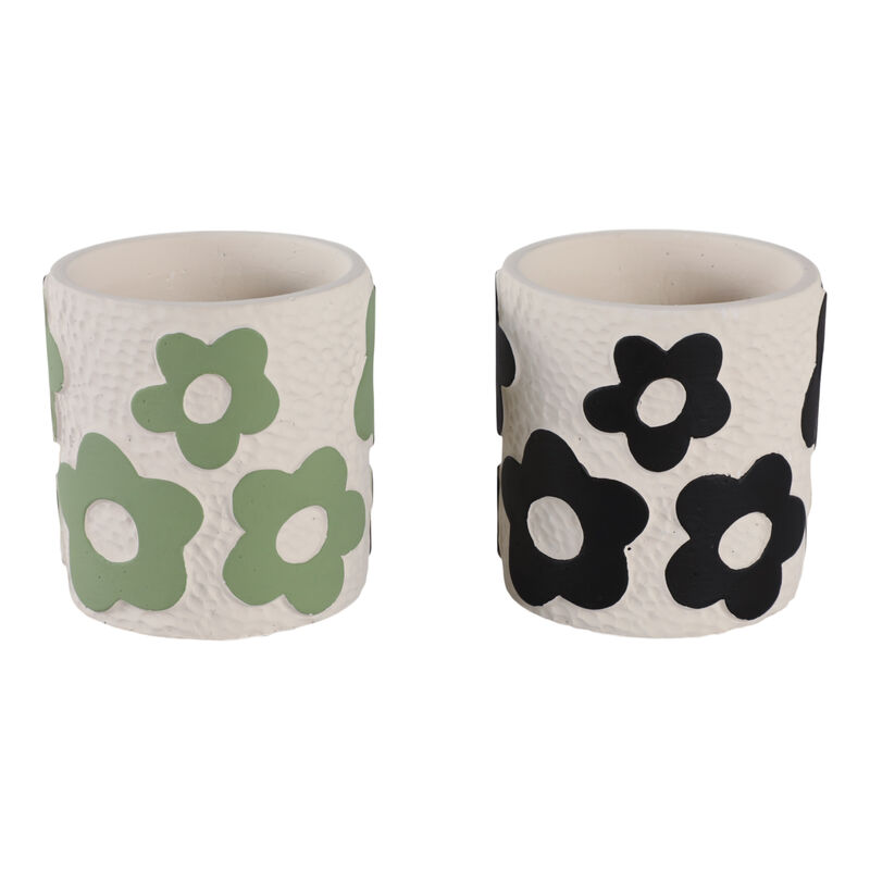 S/2 4" Flower Power Pencil Cups, Multi image number 3