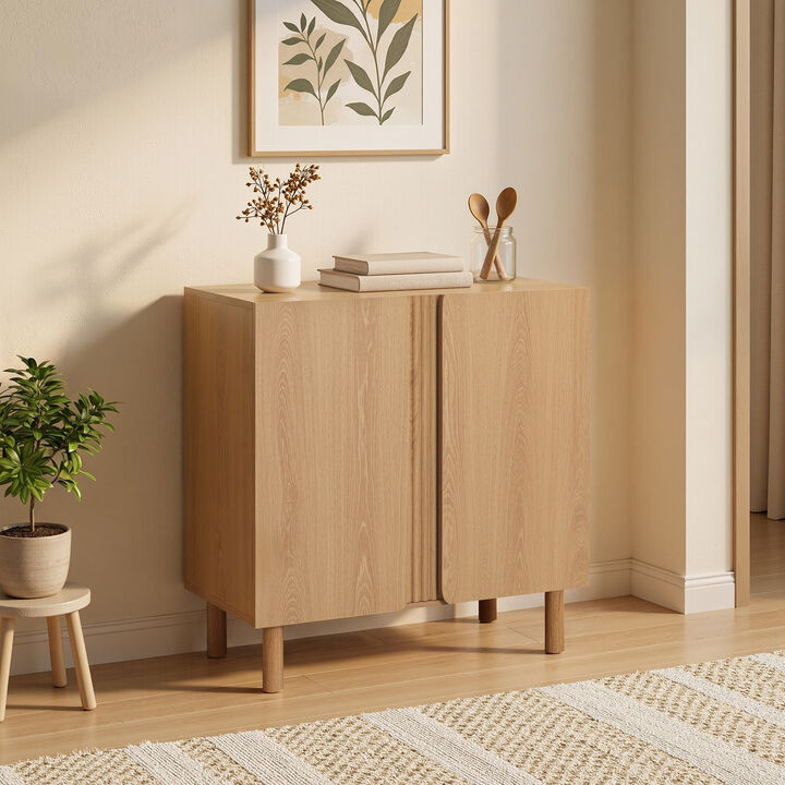 31" Zendic 2-Door Wood Storage Cabinet