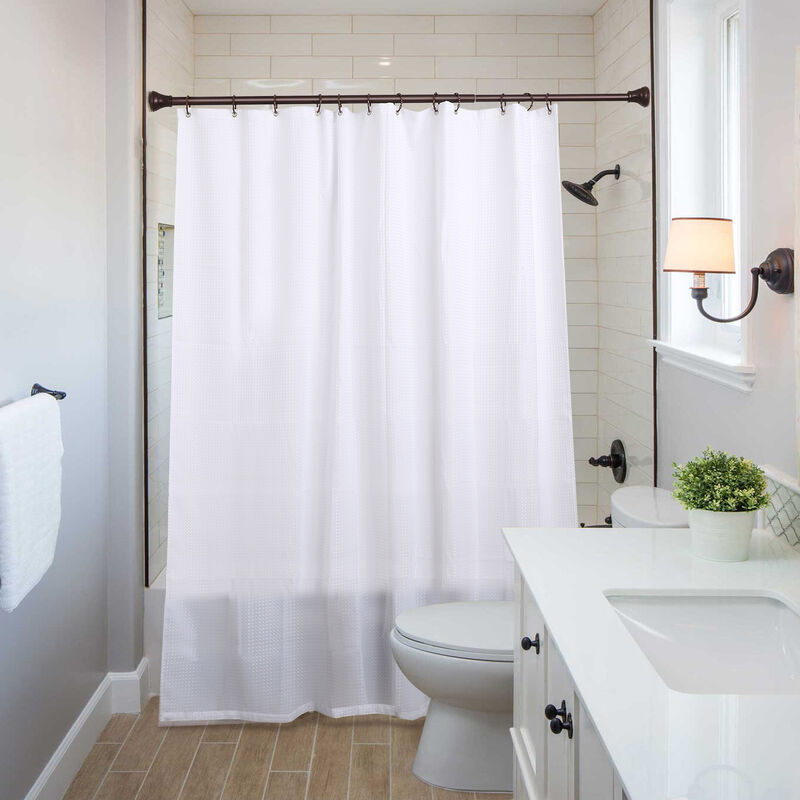 Rust-Proof Twisted Shower Curtain Hooks with Clasp Closure, Set of 12 image number 5