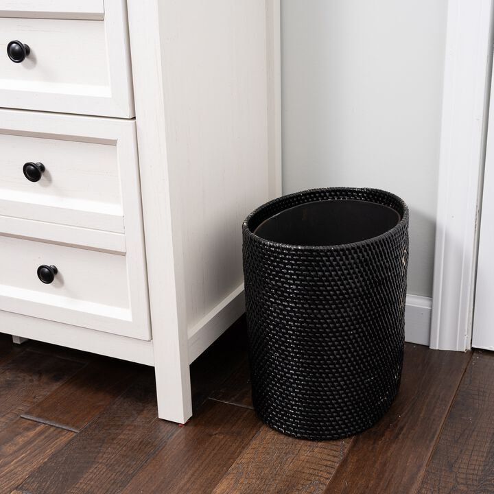 Saboga Home&trade; Oval Waste Basket with Metal Liner