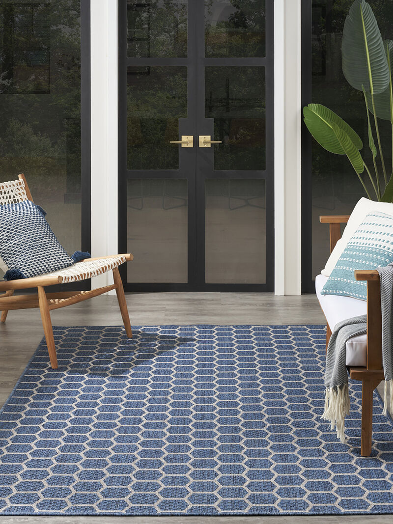 Twist Reversible TWS01 Blue 4' x 6' Rug