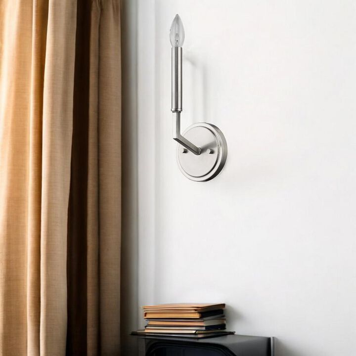 Hivvago Minimalist Silver Wall Sconce