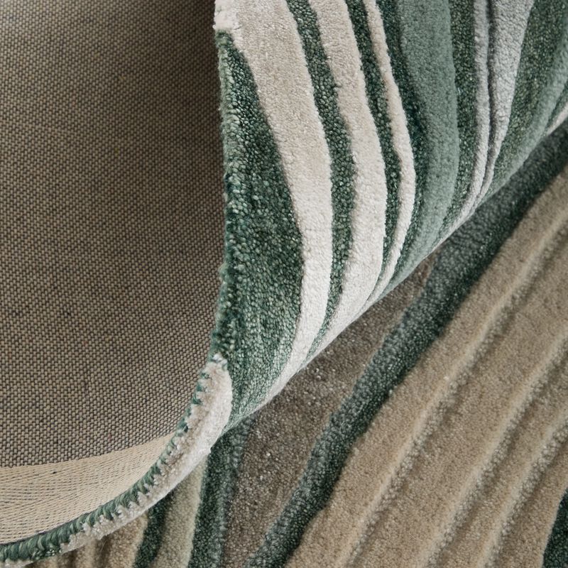Maridian 8A74F Green/Beige 5' x 8' Rug image number 6