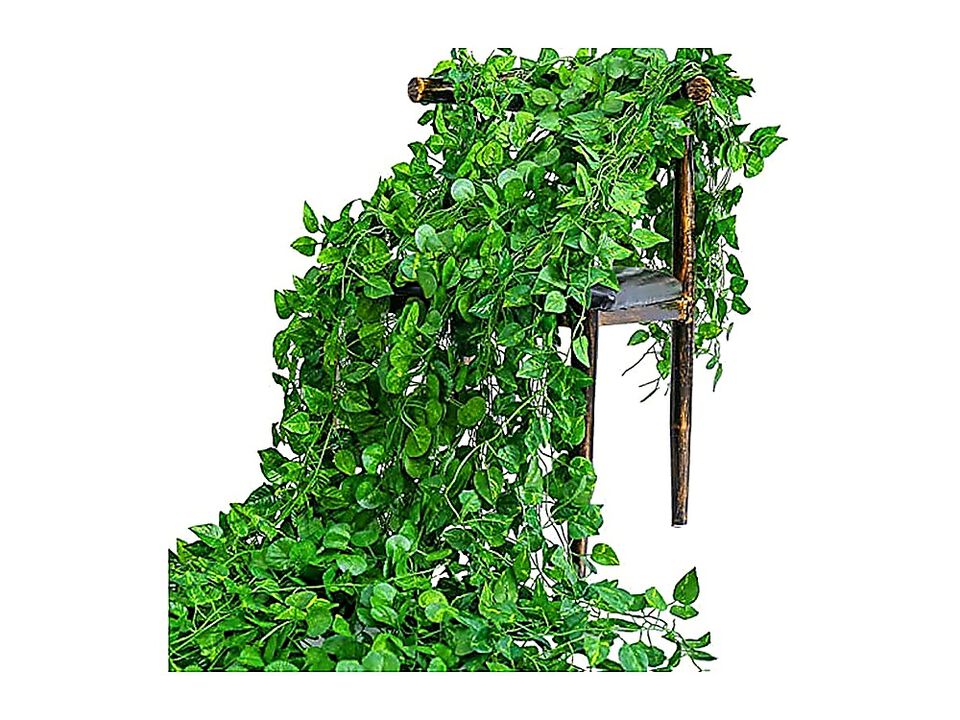 Epipremnum Aureum Leaves Green Vines Artificial Plants Vine Hanging Fake Kitchen