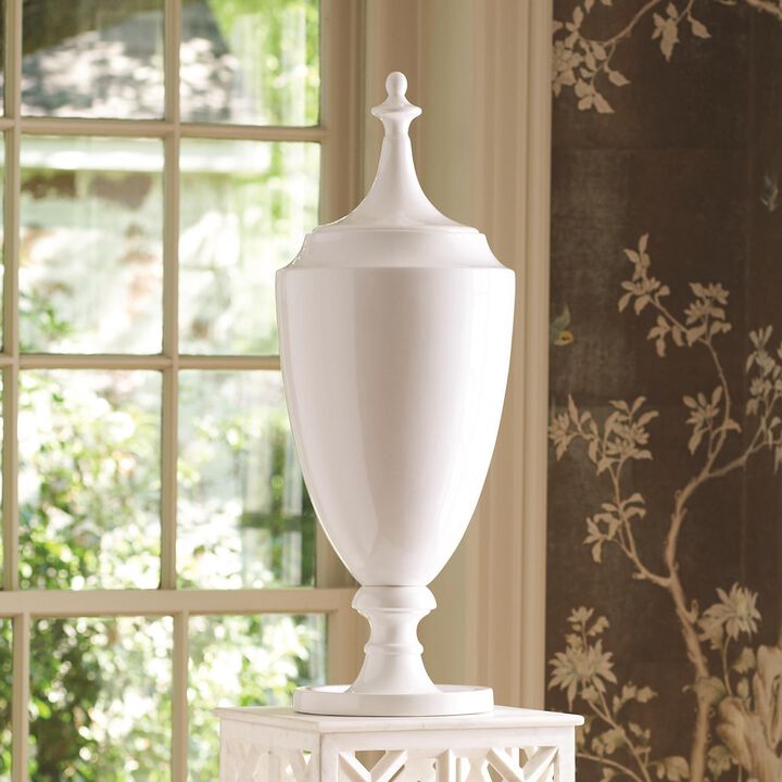 Grande Urn with Lid-White