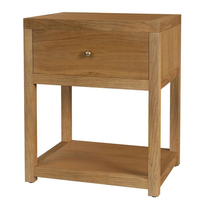 Butler Specialty 21 in. W Rectangular Wood 1 Drawer Small Nightstand with Lower Open Shelf