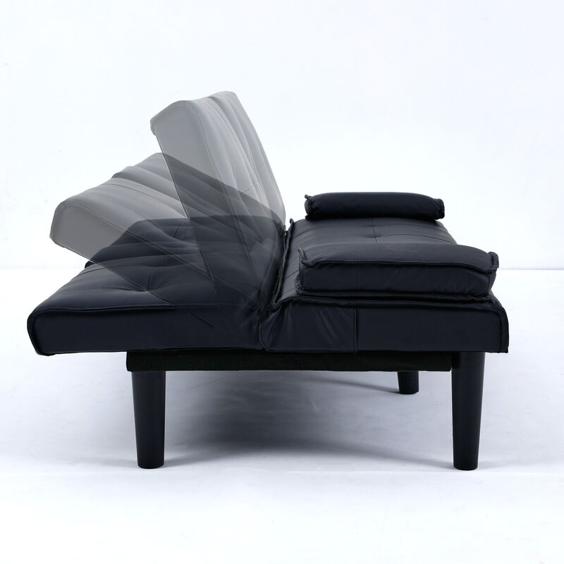 Malwin PVC multi-functional sofa bed image number 5