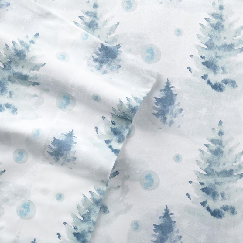 Micro Flannel Printed Deep-Pocket Sheet Set