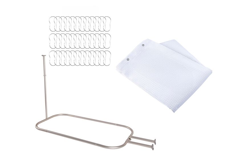 Aluminum Hoop Oval Shower Rod image number 0