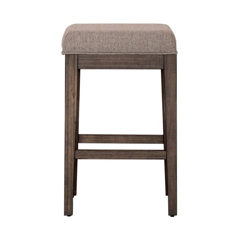 Liberty Furniture Arrowcreek Upholstered Console Stool in Weathered Stone image number 1