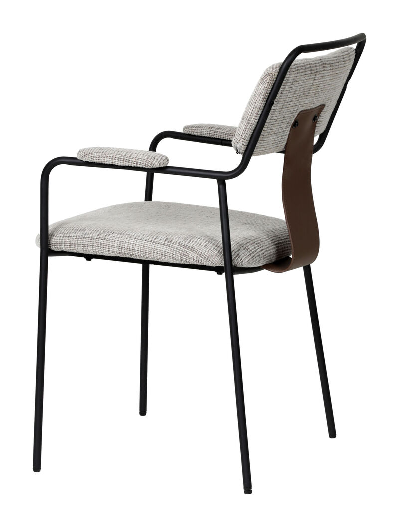 Couva Dining Chair (Set of 2) Gray Tweed