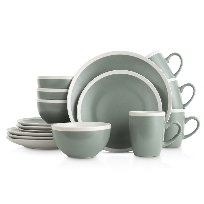 Stone Lain Serenity Stoneware 32 Piece Dinnerware Set