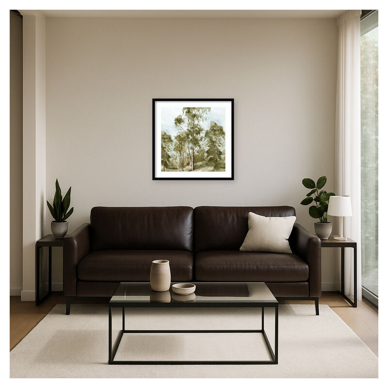 Pathway Through Tranquil Woods by PI Studio Wood Framed Wall Art Print image number 3
