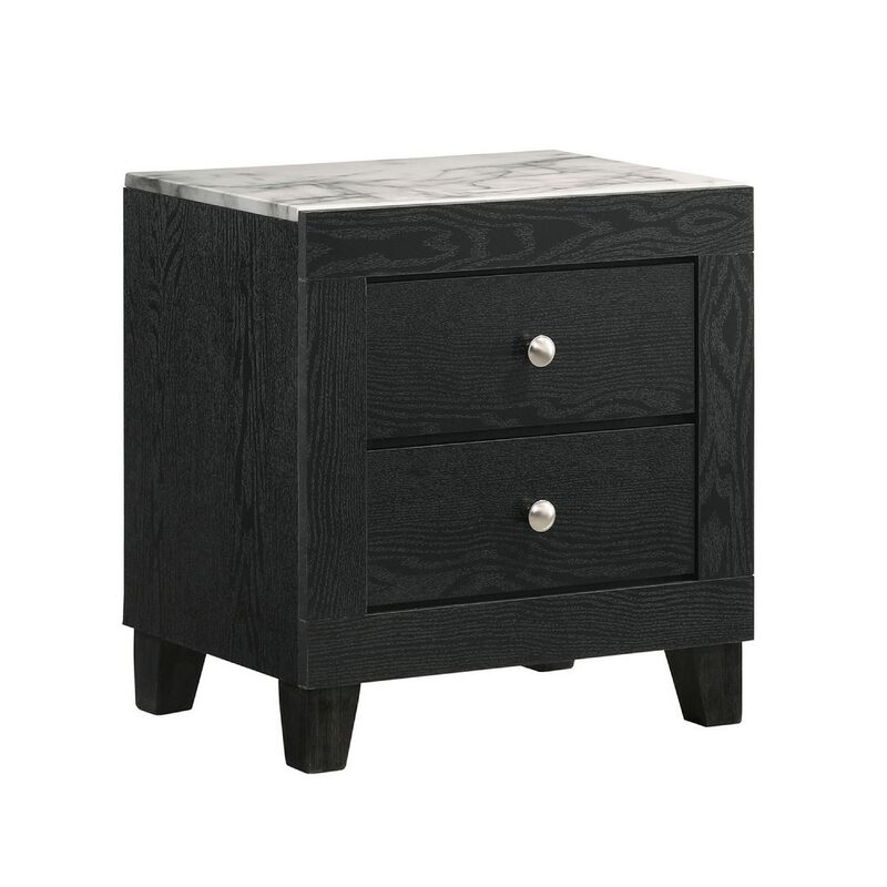 Bedroom Set, Wood, 3 Piece Set with 2 Nightstands image number 4