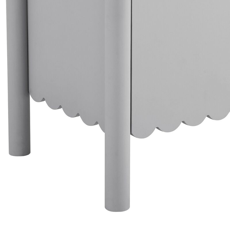 Modway Emmeline 2-Door Scalloped Sideboard in Light Gray image number 8