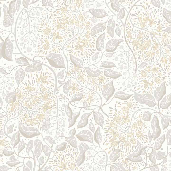 Turi Khaki Twining Vines Wallpaper
