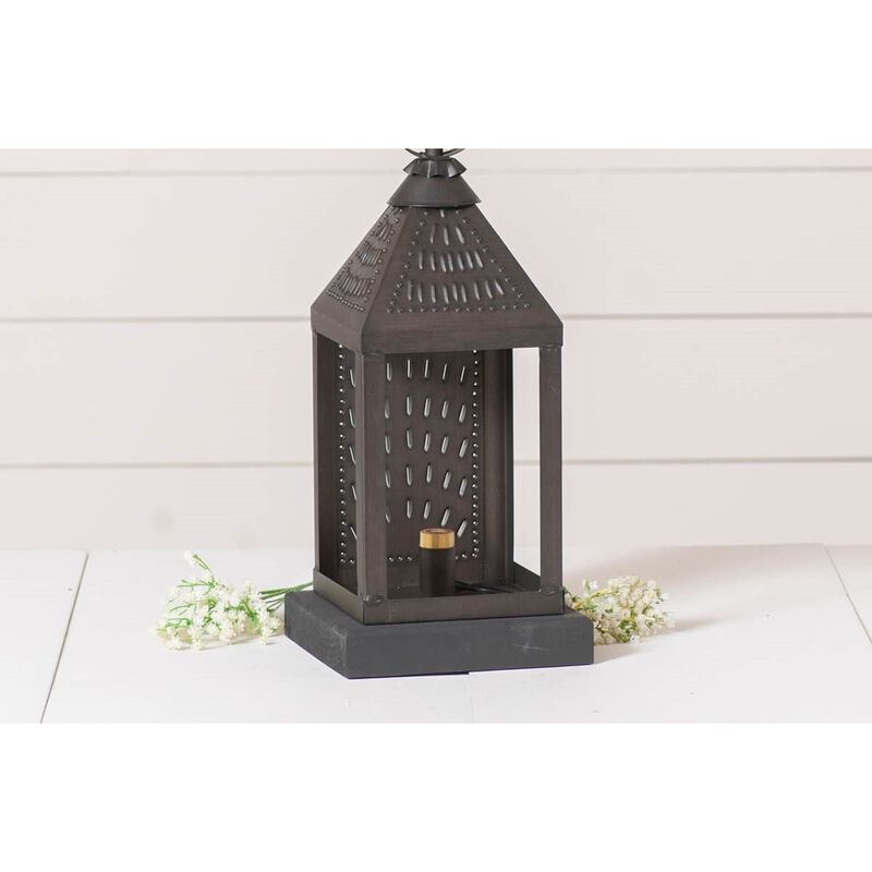 Irvins Country Tinware Valley Forge Lamp Base In Kettle Black Tin image number 2