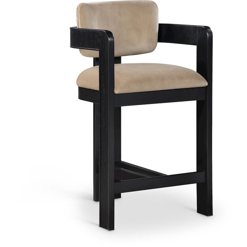 Meridian Furniture Sacha Velvet Stool