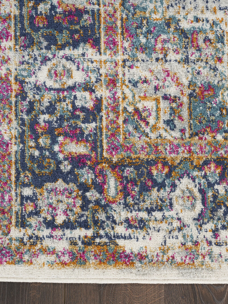 Passion PSN03 Ivory/Blue 5'3" x 7'3" Rug image number 2