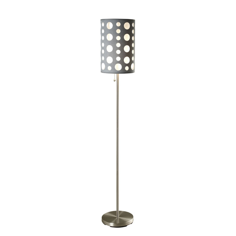 Streamdale 62"H Grey/White Retro Floor Lamp