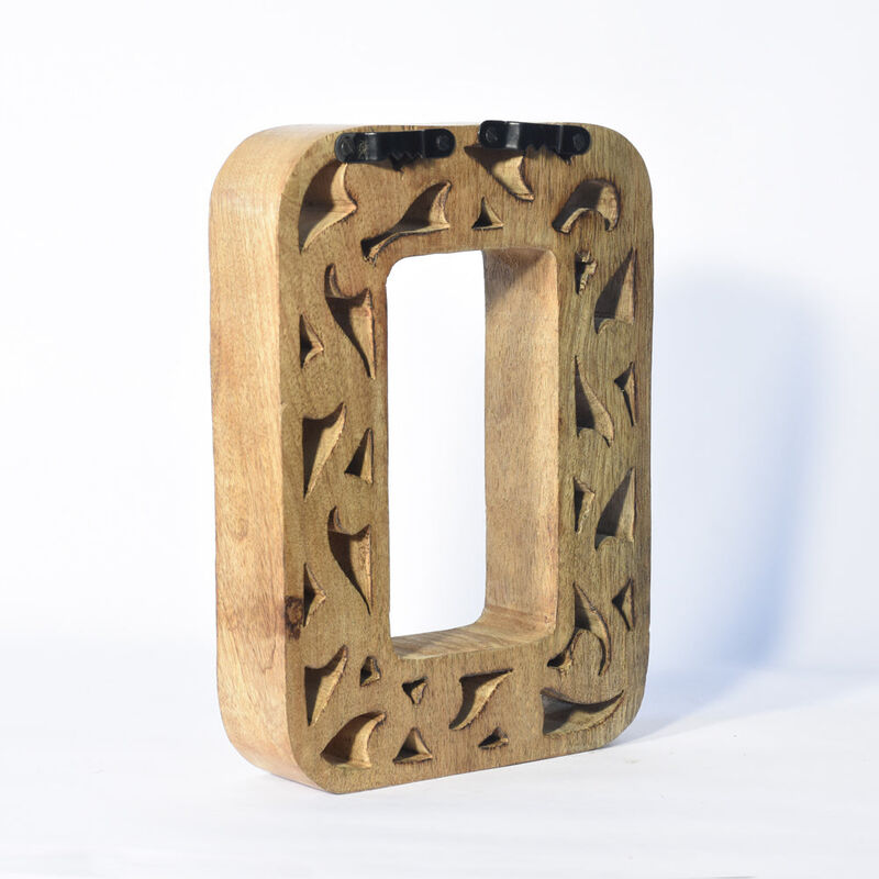 Vintage Natural Gold Handmade Eco-Friendly "0" Numeric Number For Wall Mount & Table Top Décor