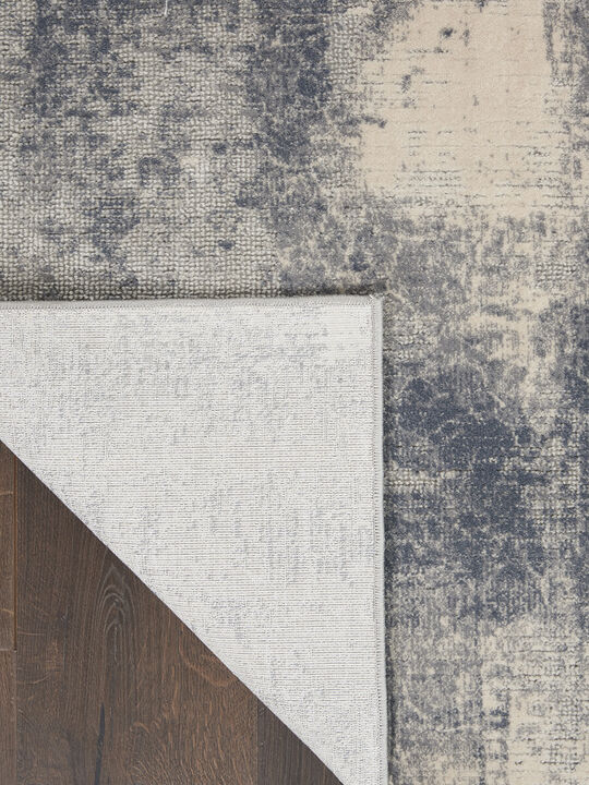 Rustic Textures RUS02 Blue/Ivory 3'11" x 5'11" Rug