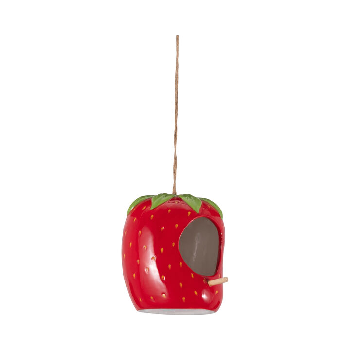 Strawberry Bird House/Feeder