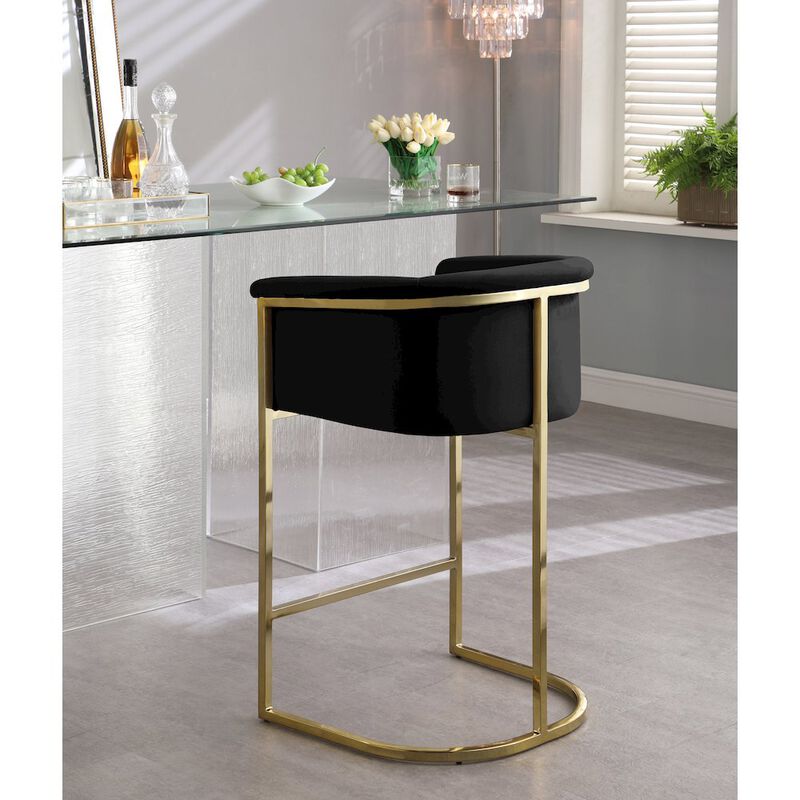 Meridian Furniture Donatella Velvet Stool