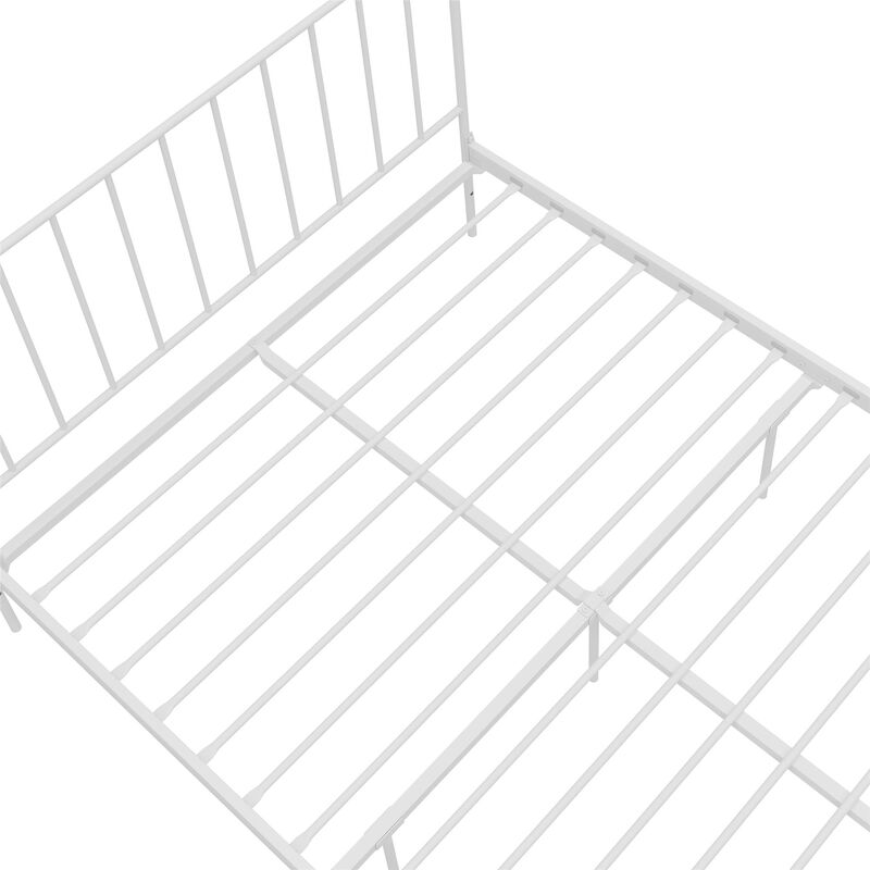 Ares Metal Bed, King, White