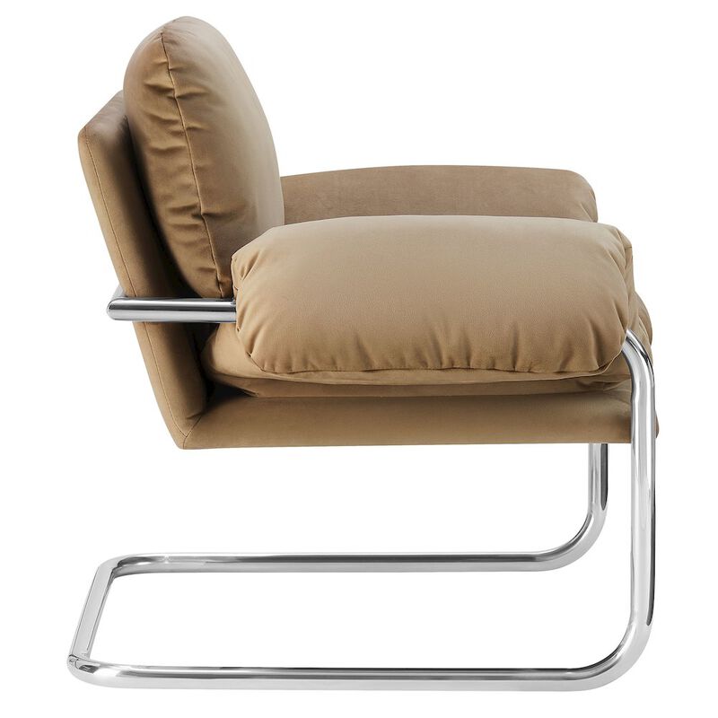 Ansel Performance Velvet Accent Chair image number 3