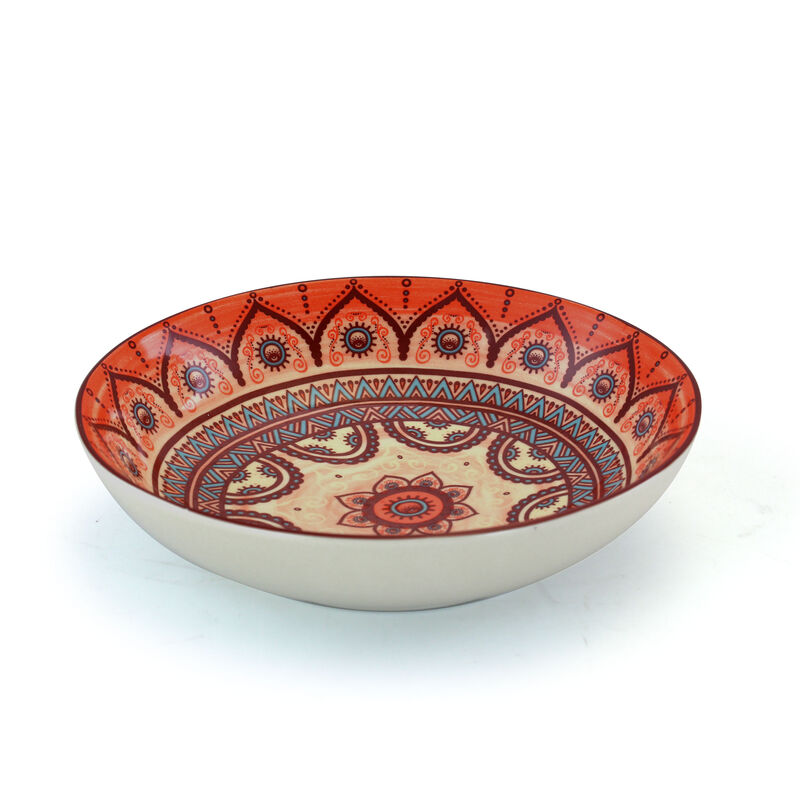 Elama Zen Rust Mozaik 16 Piece Dinnerware Set